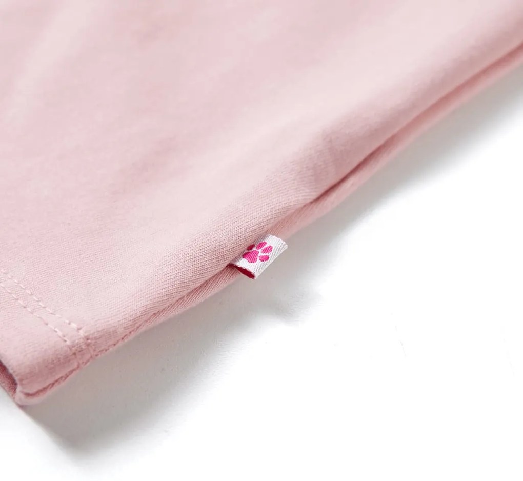 Vestido de criança com cordão rosa-claro 116
