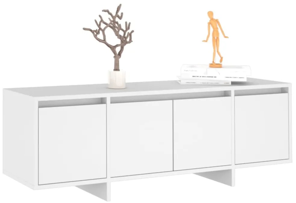 Móvel de TV 120x30x40,5 cm derivados de madeira branco