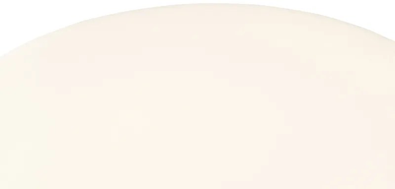 Candeeiro de pé de exterior moderno inteligente com abajur preto e branco incl. Wifi A60 - Virginia