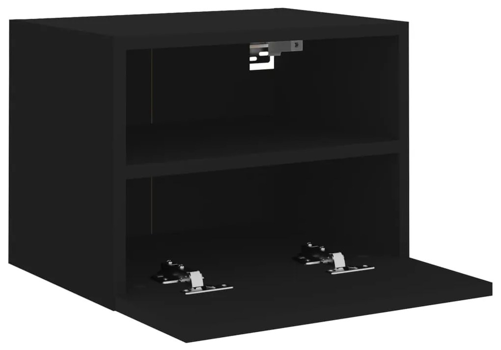 Móvel de parede p/ TV 40x30x30 cm derivados de madeira preto