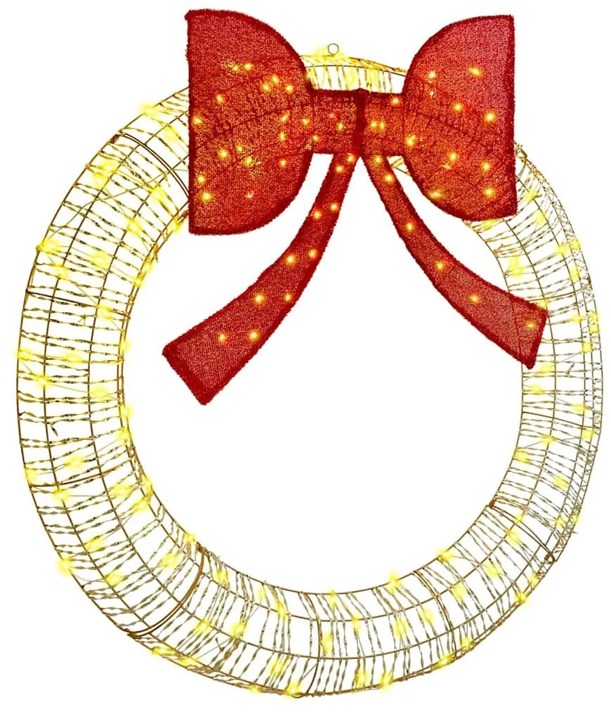 vidaXL Guirlanda com 150 LEDs Branco quente 120 cm PET