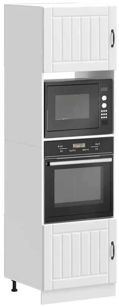 vidaXL Armários forno 2 pcs Kalmar derivados de madeira branco