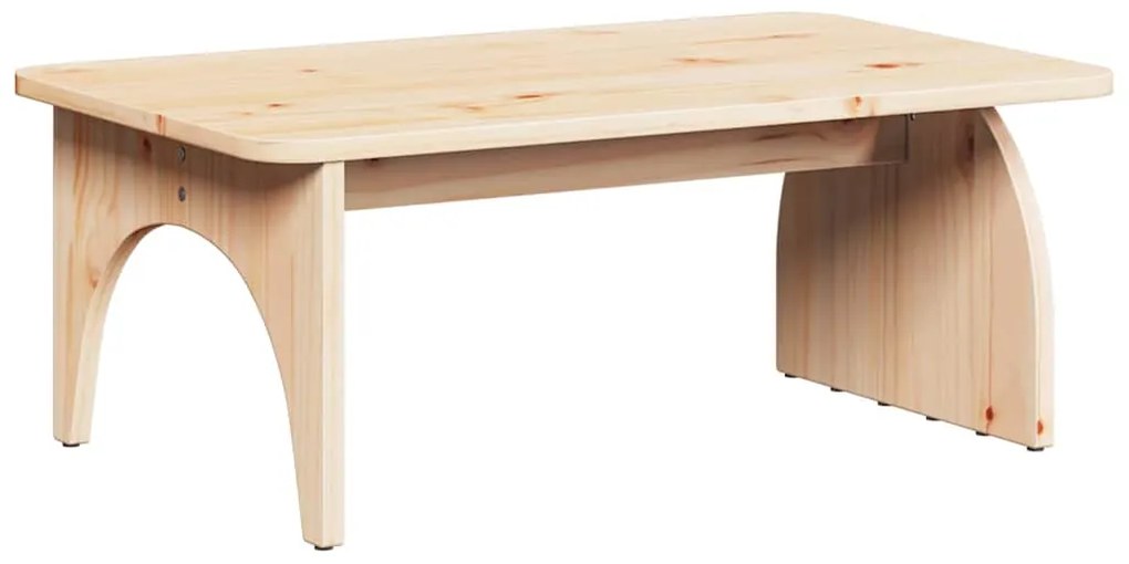 Mesa de centro Natural 80 x 50 x 31 cm Madeira de pinho maciça