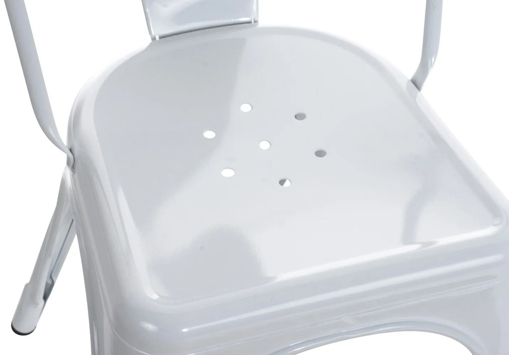 Conjunto de 4 cadeiras Benedikt 44 x 89 x 48 cm Branco
