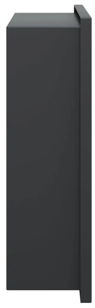 Nicho parede p/ duche 32x32x9 cm aço inoxidável preto mate