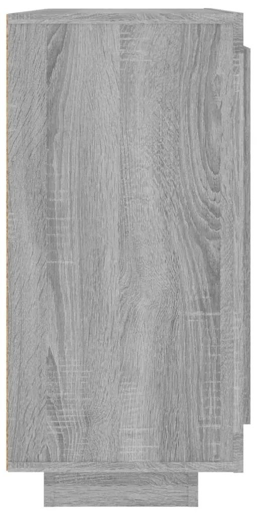 Aparador 92x35x75 cm madeira processada cor cinzento sonoma