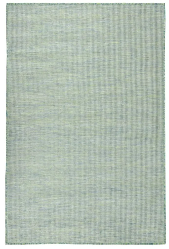vidaXL Tapete de tecido plano para exterior 120x170 cm turquesa
