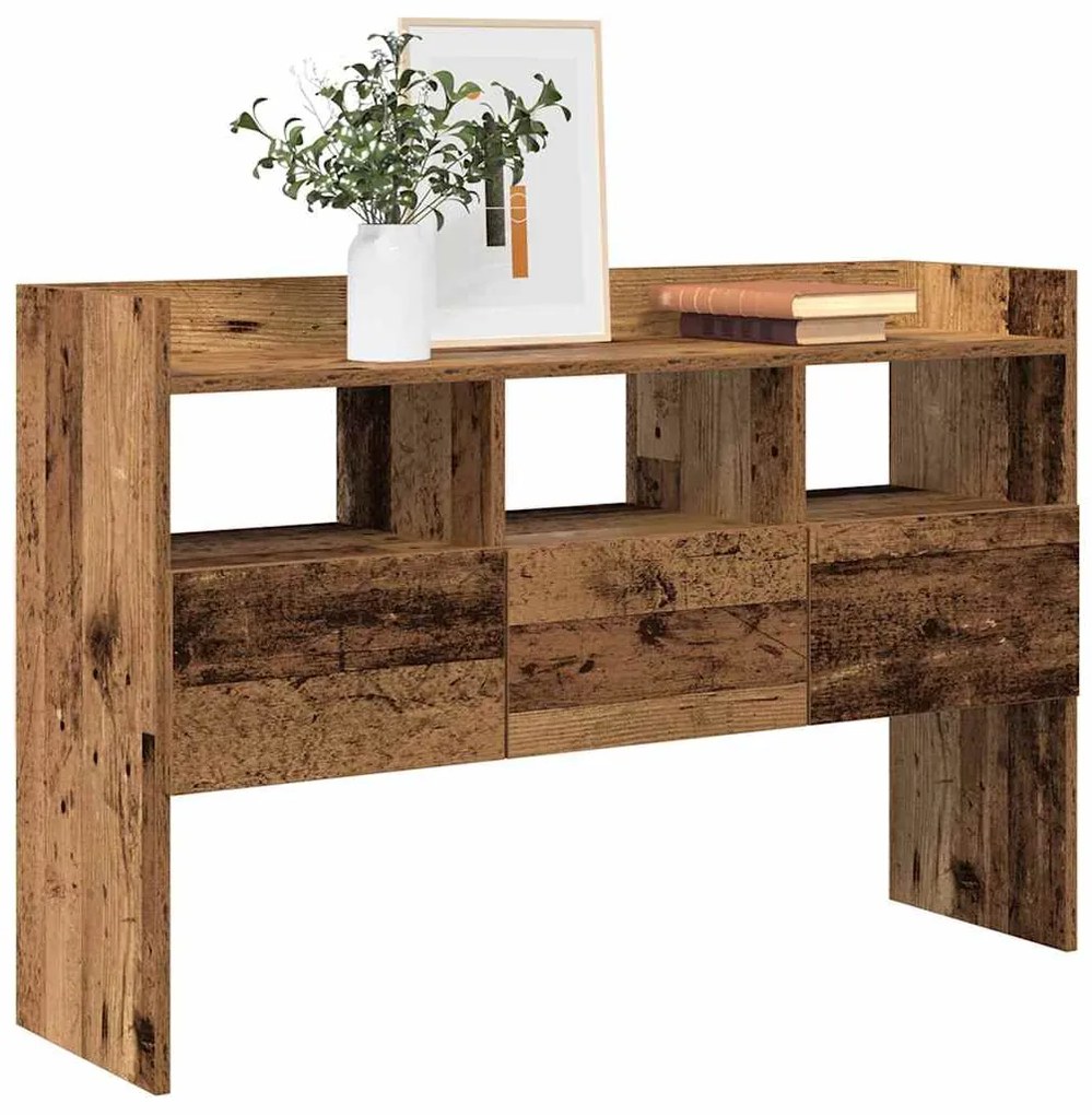 Aparador madeira velha 105x30x70 cm madeira trabalhada