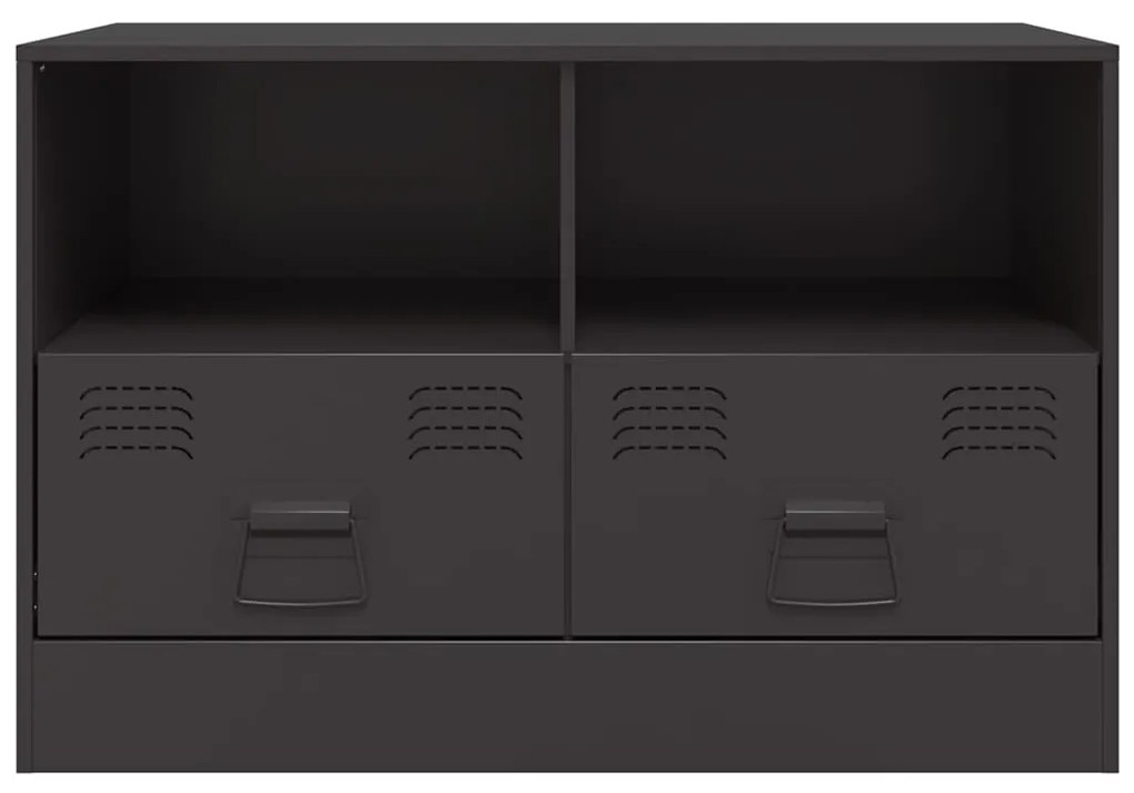 Móveis de TV 2 pcs 67x39x44 cm aço preto