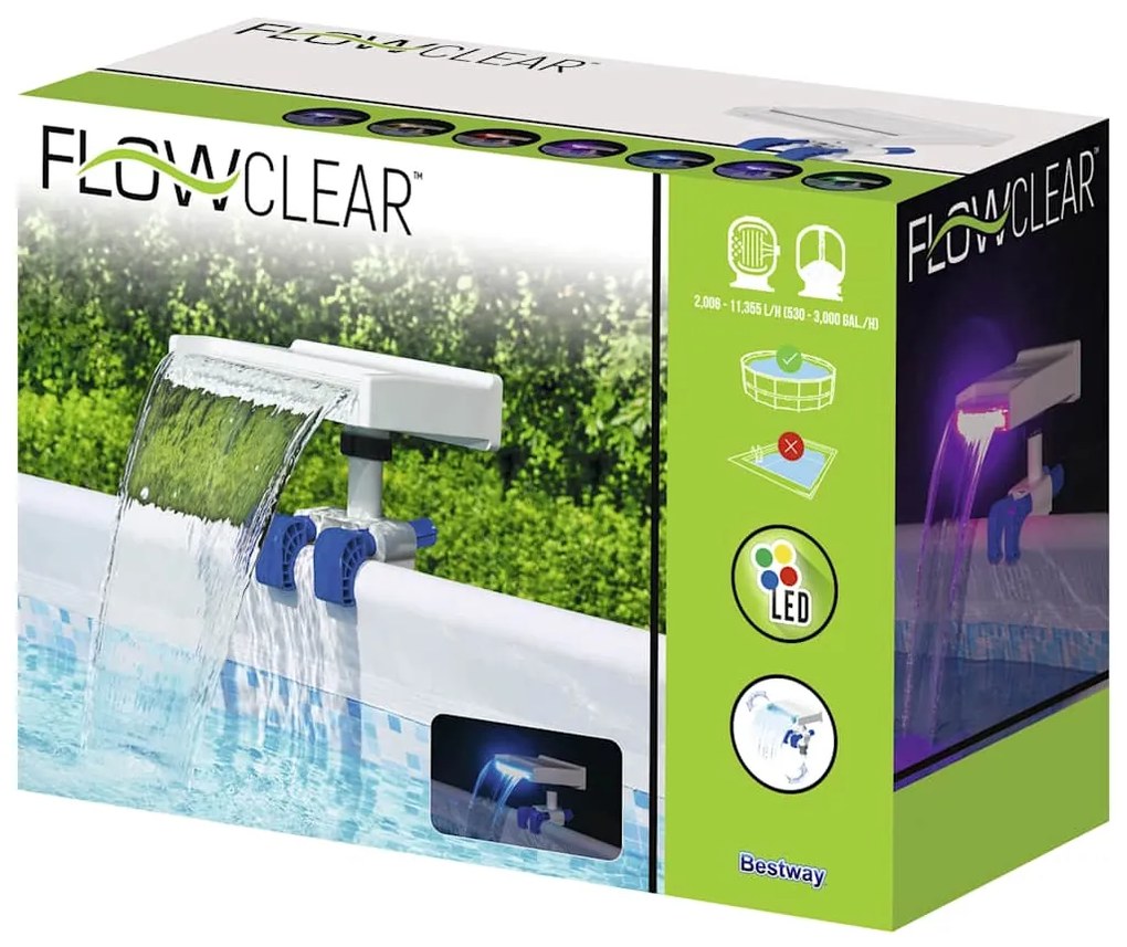 Flowclear Cascata relaxante com luzes LED