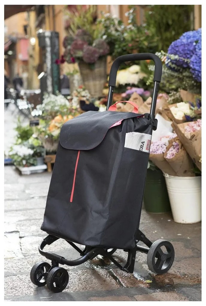 Carro de Compras Gimi Twin Urban Preto 50 L (39 x 52 x 95 cm)