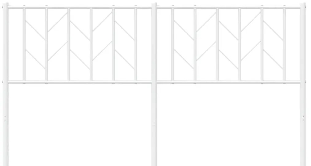 Cabeceira de cama 160 cm metal branco