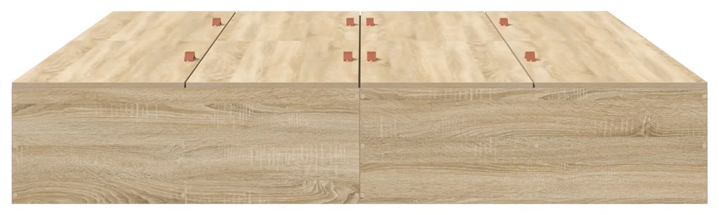 Cama de Armazenamento vidaXL em Carvalho Sonoma 180x200 cm