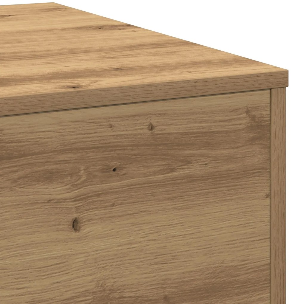 Mesa de Centro vidaXL Artisian Carvalho 55x55x31 cm em Madeira de Enge