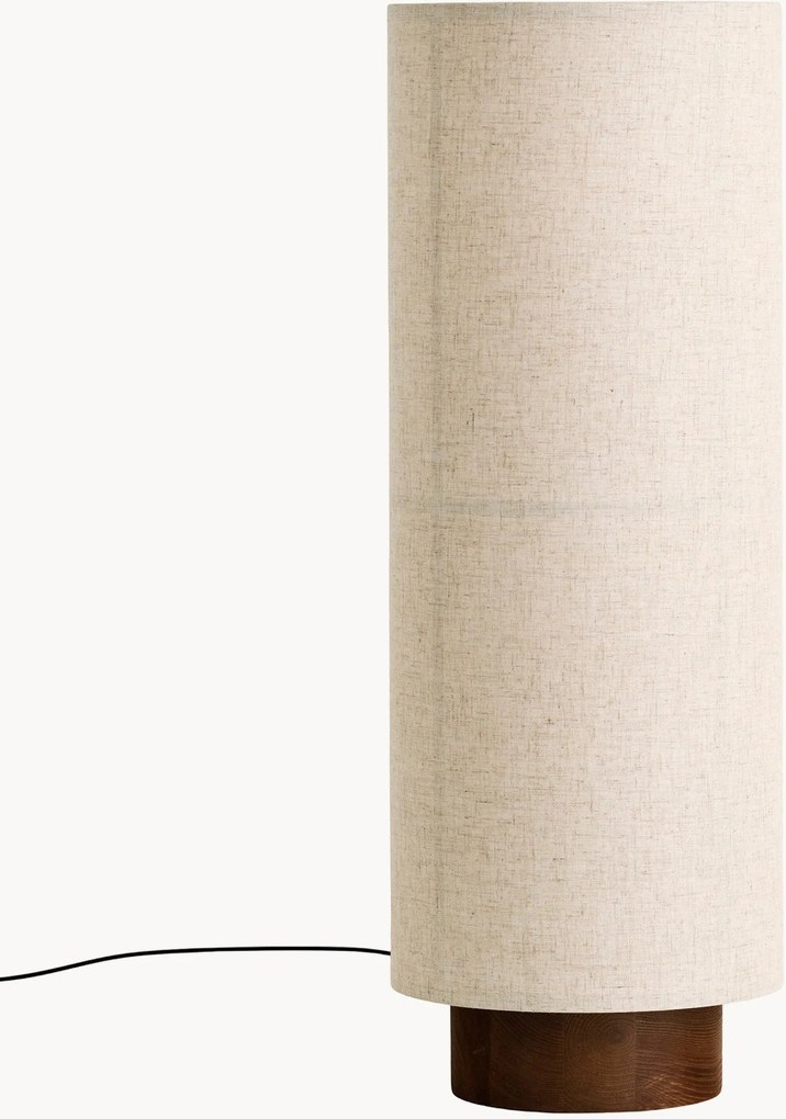 Candeeiro de pé pequeno artesanal em linho Hashira