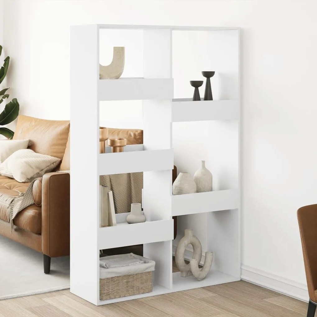 vidaXL Divisória 100x33x155,5 cm derivados de madeira branco