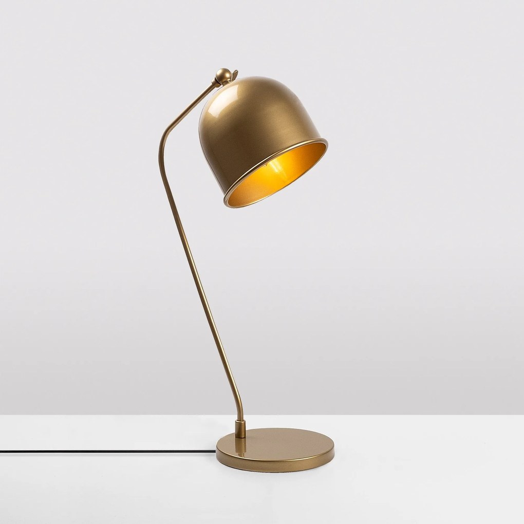 Candeeiro de Mesa Sanika – Dourado – 18 x 30 x 56 cm