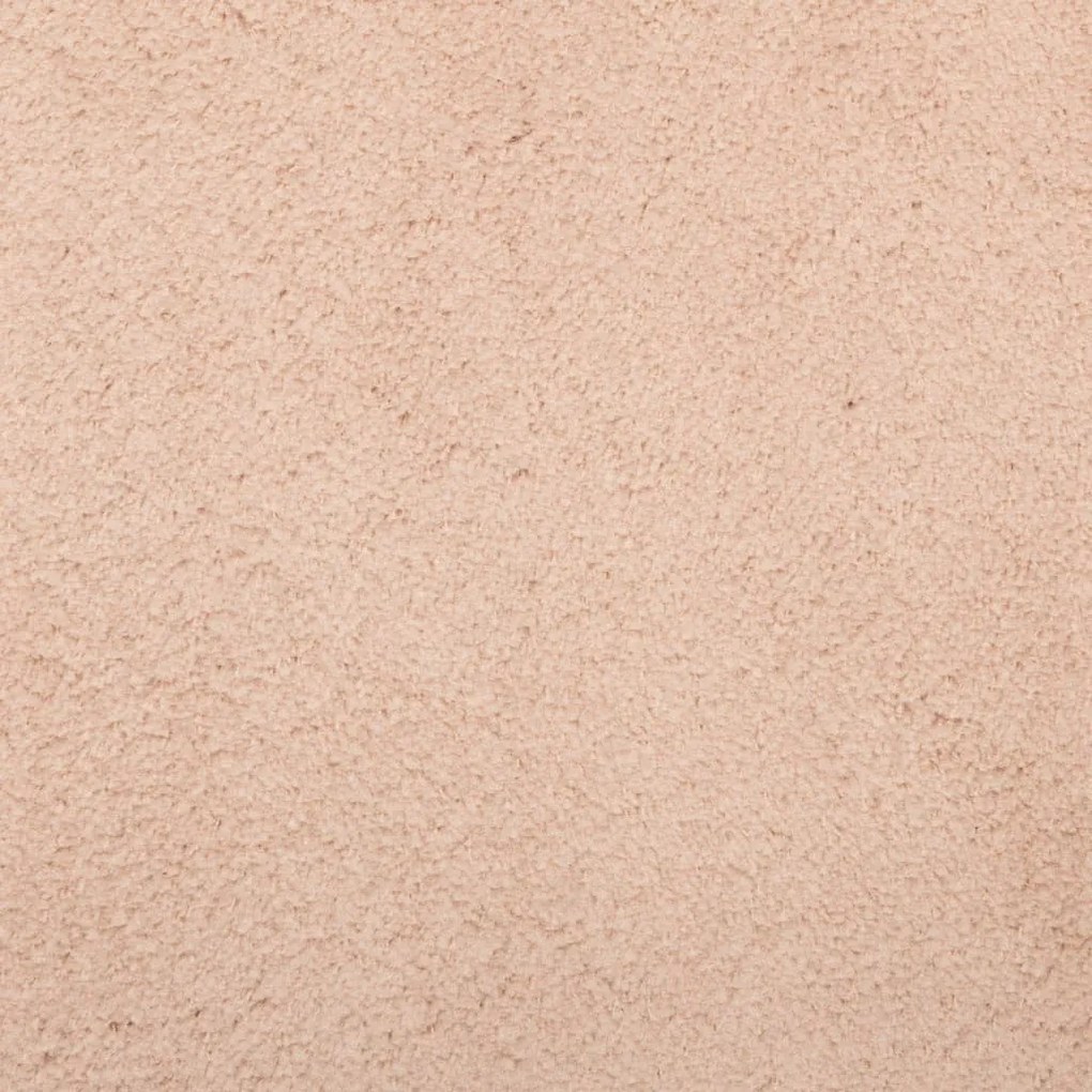 Tapete pelo curto macio e lavável HUARTE 100x200 cm rosa-pálido