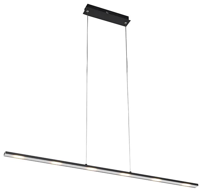Candeeiro de suspensão design preto com LED e dimmer tátil - Platina Design,Moderno
