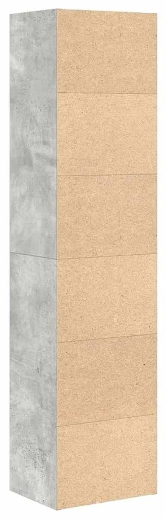Estante 31x24x127 cm derivados de madeira cinzento cimento