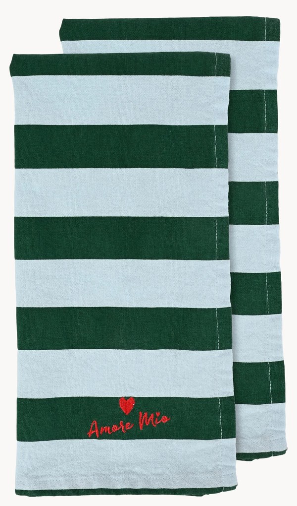 Panos de cozinha Love, conjunto de 2