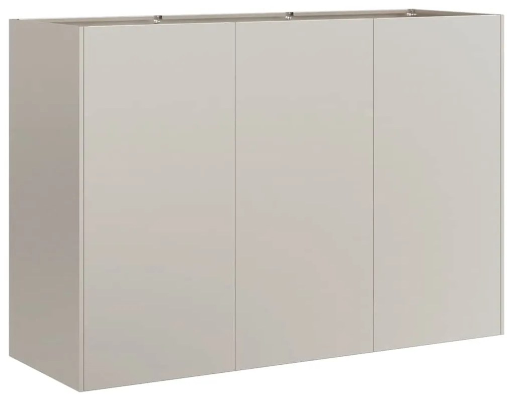 Floreira enferrujada 120x40x80 cm aço resistente