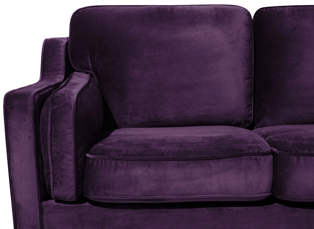 Sofá de 2 lugares em veludo violeta LOKKA Beliani
