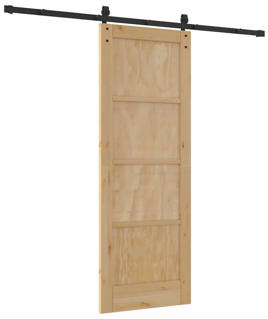 Porta Deslizante vidaXL com Conjunto de Acessórios 73.5x198.5 cm Madei