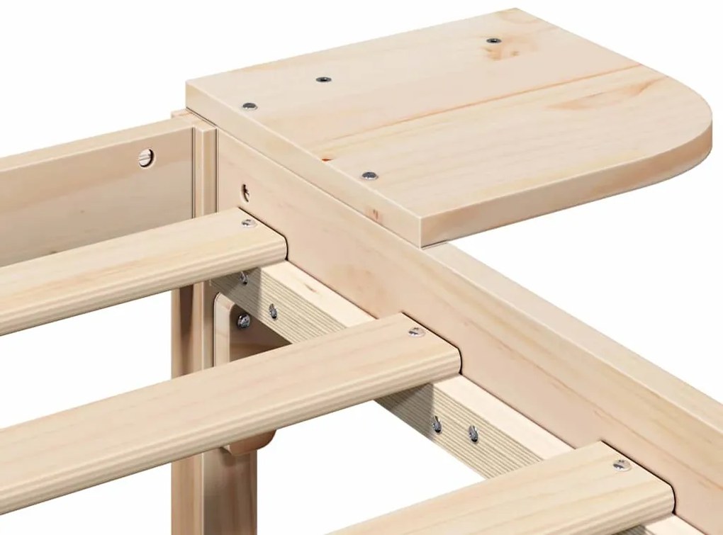 Estrutura de cama com mesas de cabeceira Castanho 140 x 190 cm