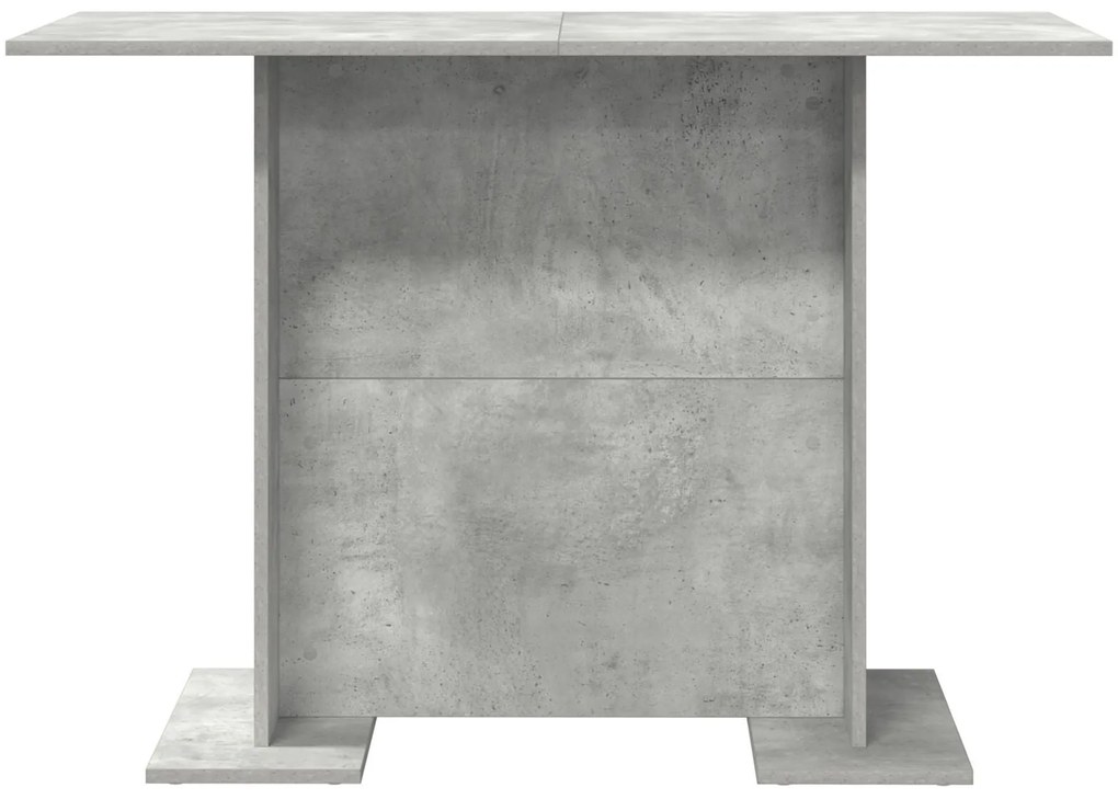 Mesa de jantar vidaXL Cinza Concreto 110x60x75 cm Madeira engenheirada