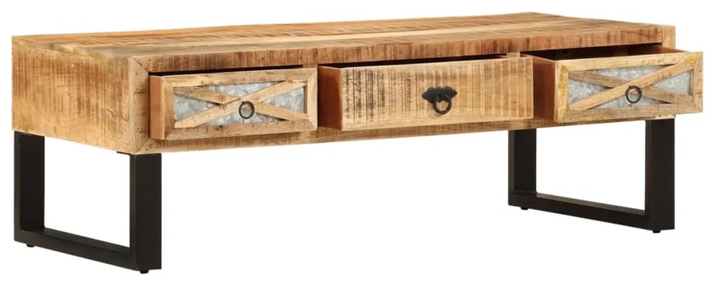 Mesa de centro 110x50x38 cm madeira de mangueira maciça