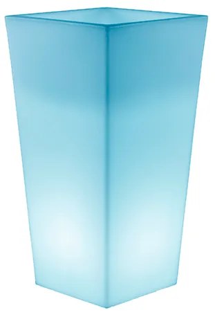 VASO ALTO MELISA 50 (110 CM)  COM LUZ LED RGB SOLAR + BATERIA RECARREGÁVEL HOTEL, CASA, JARDIM, RESTAURANTE, BAR