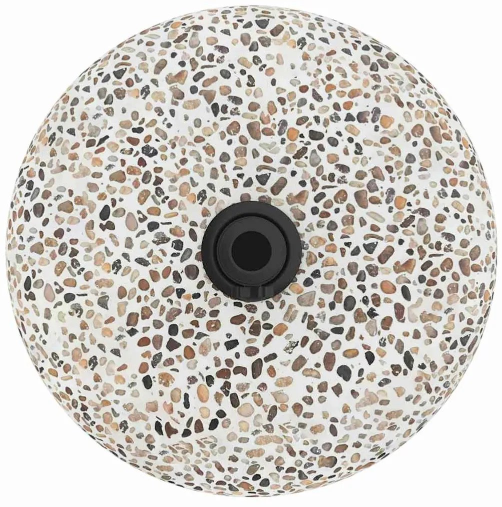 Base de Parasol para Postes de 37/42/52/58mm, Concreto Multicolorido,