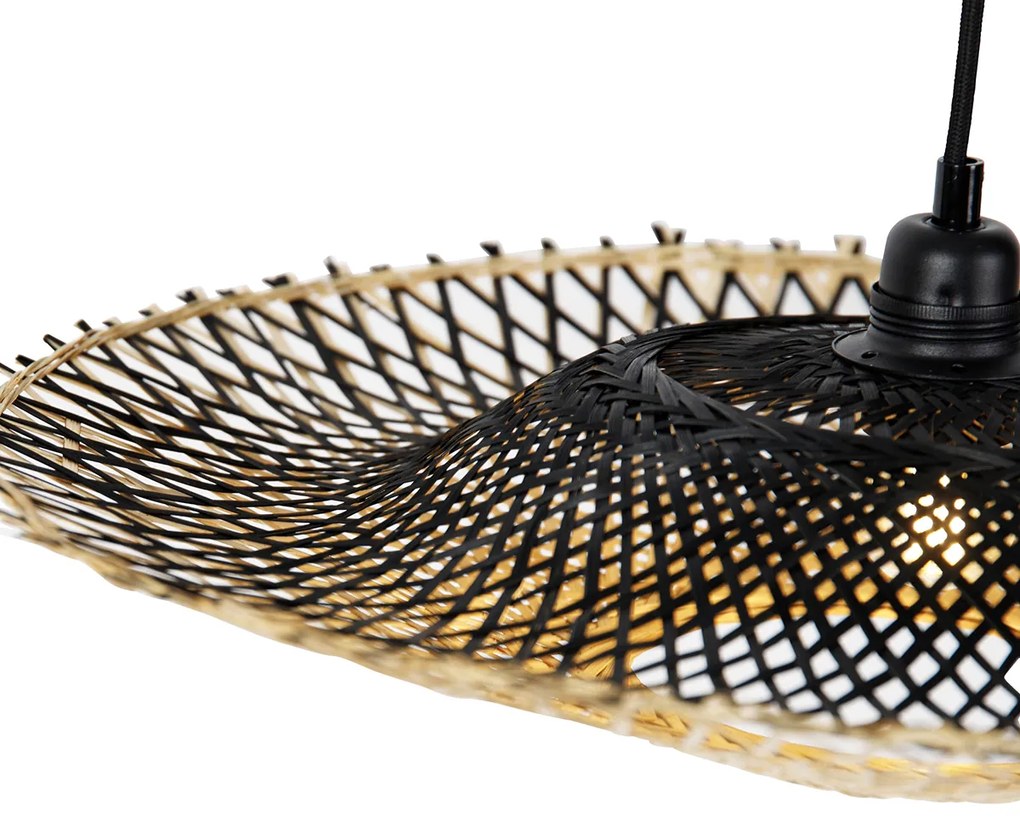 Candeeiro de suspensão oriental bambu 50 cm - Rina Oriental