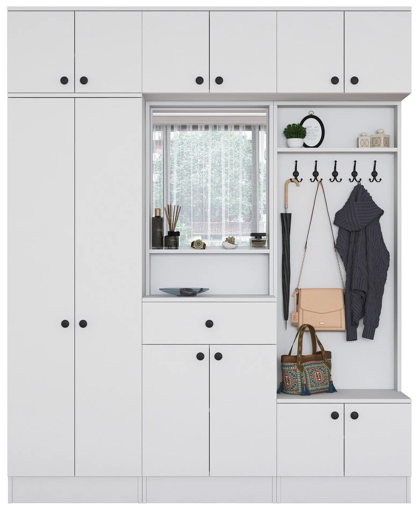 Cabide EA104 – Branco – 179,6 cm x 226,4 cm x 37,5 cm