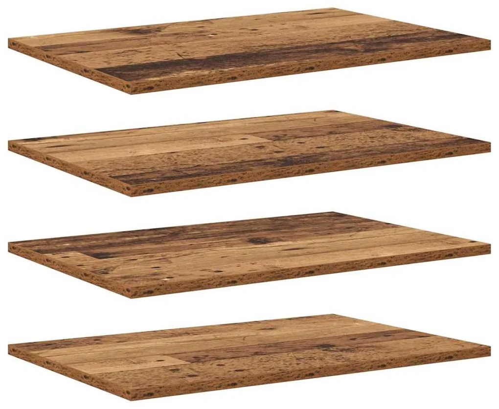 Prancha de Estante para Livros 4 pcs Castanho 100 x 40 x 1.5cm