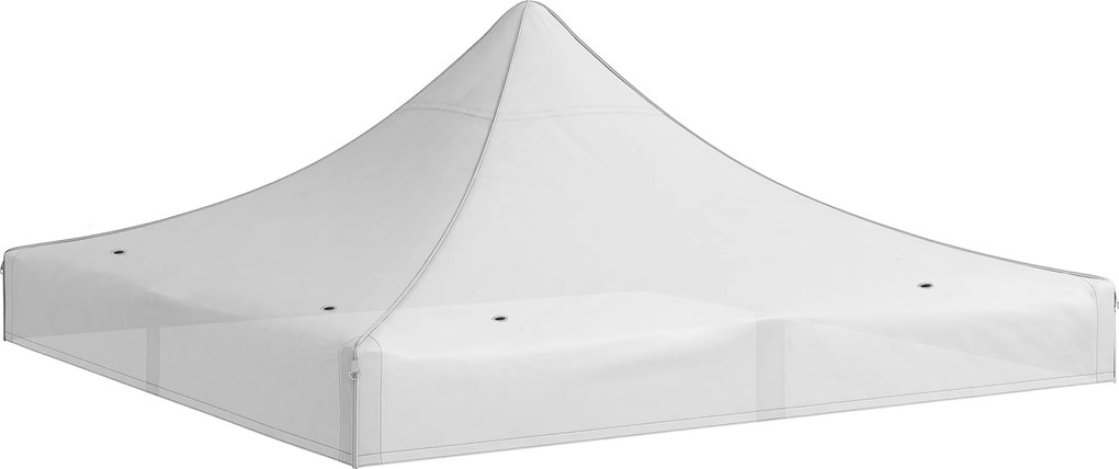 Outsunny Toldo de Substituição 3x3 m para Pérgola de Jardim Cobertura de Substituição para Tenda Dobrável Impermeável Branco | Aosom Portugal
