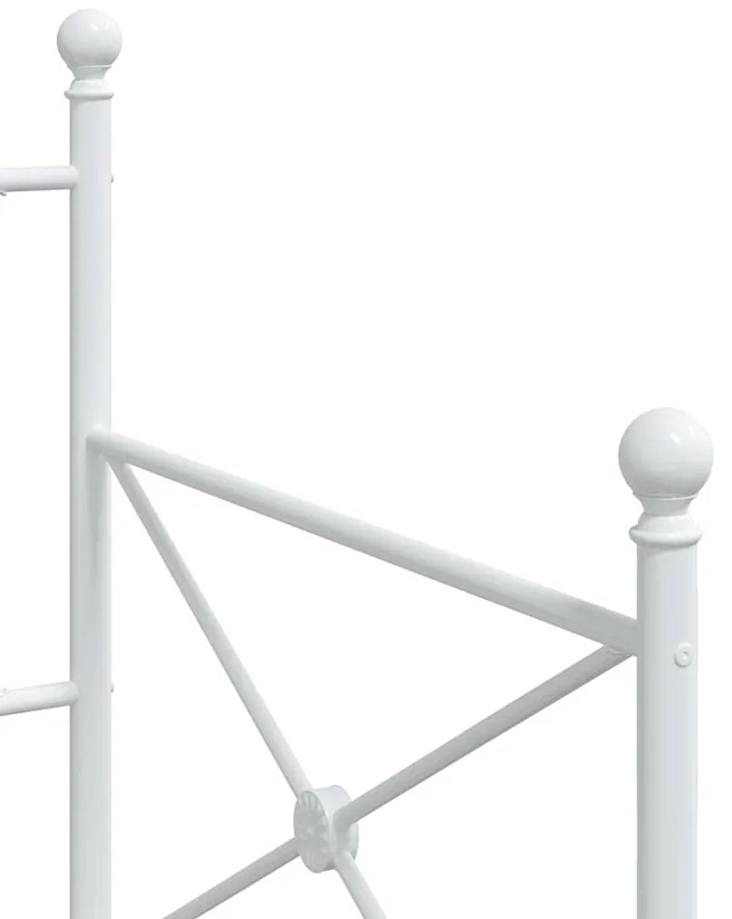 Cama de Dia sem Colchão 75x190 cm aço branco
