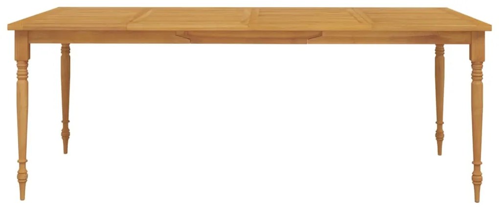 Mesa Batávia 200x100x75 cm madeira de teca maciça