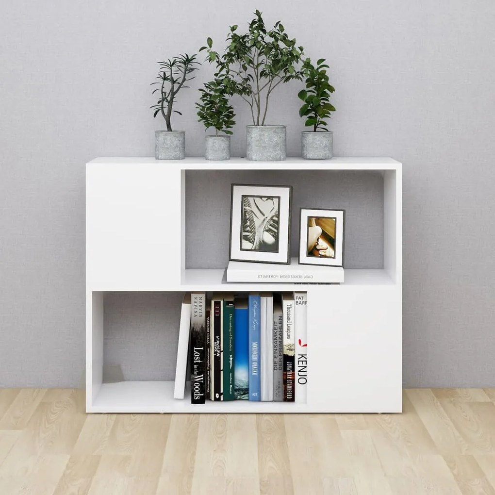 Móvel de TV 80x24x63 cm derivados de madeira branco