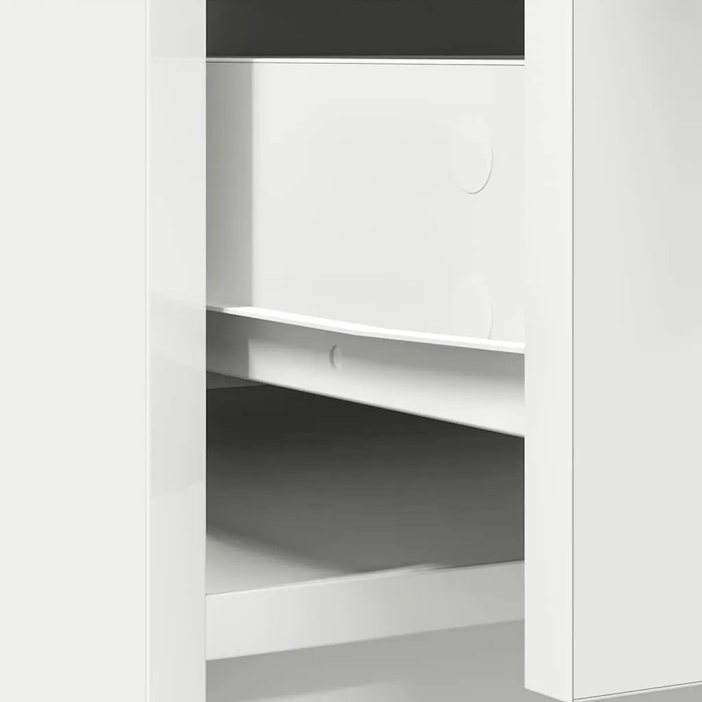 Aparador c/ gavetas e portas 73x31x90 cm branco