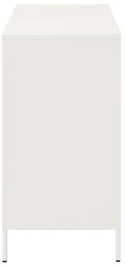 Aparador 101,5x39x73,5 cm aço laminado a frio branco
