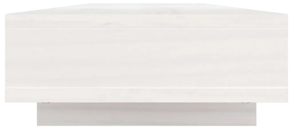 Suporte para monitor 100x27x14 cm madeira pinho maciça branco