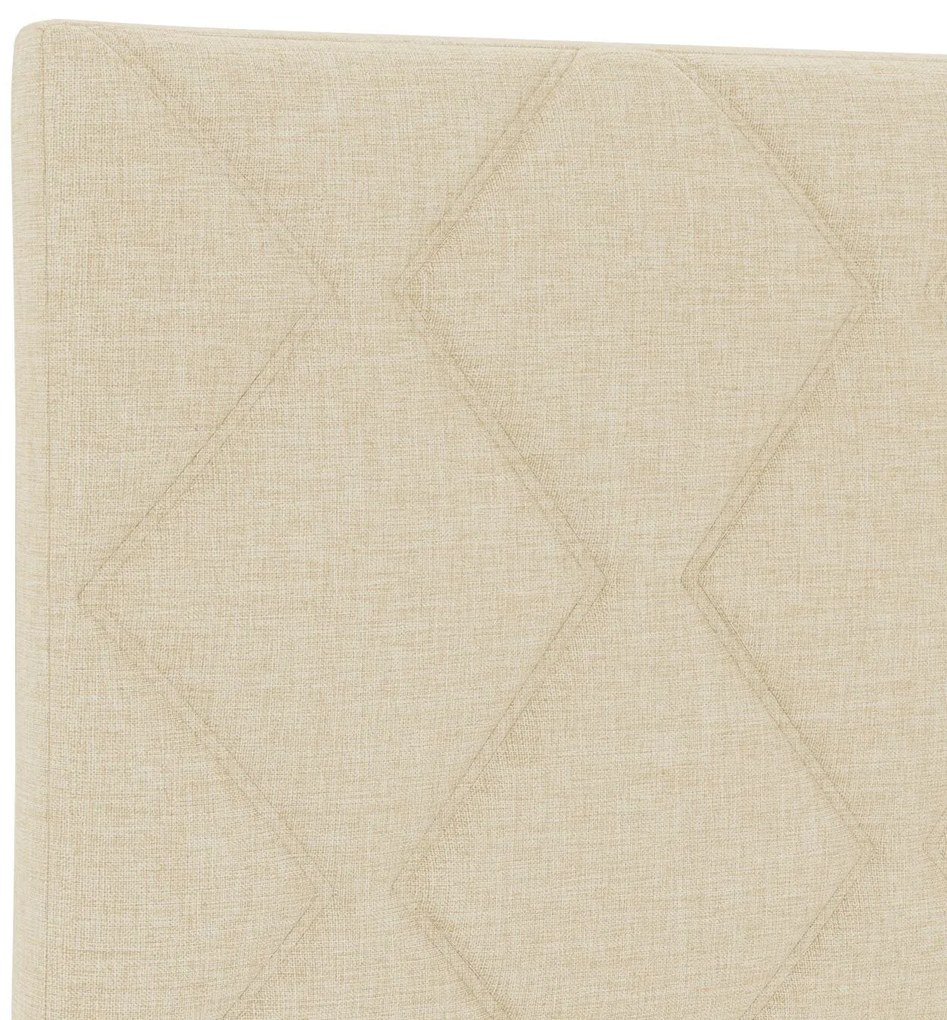 Cama vidaXL Creme 90x190 cm Tecido