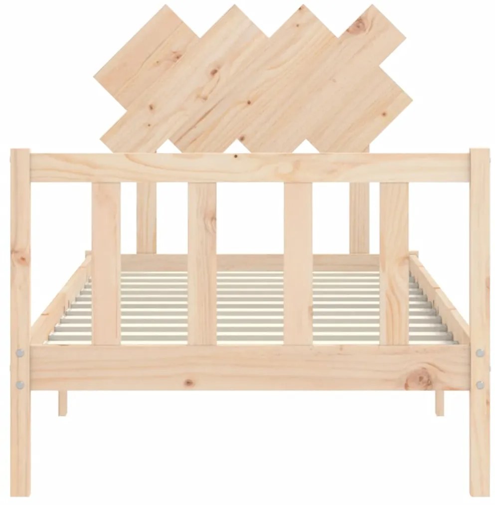 Cama sem colchão 90x200 cm madeira de pinho maciça