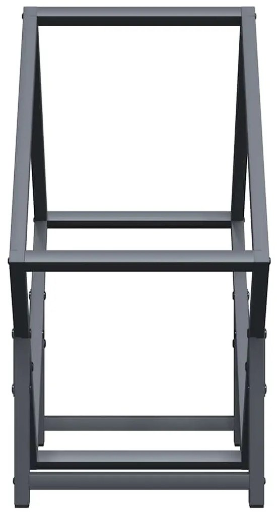 Suporte para lenha 50x25x50 cm aço laminado a frio antracite