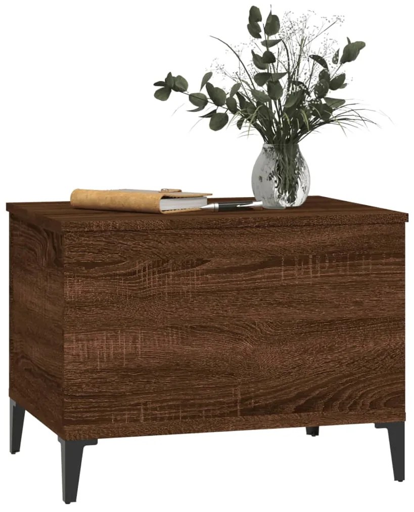 Mesa centro 60x44,5x45 cm derivados madeira carvalho castanho