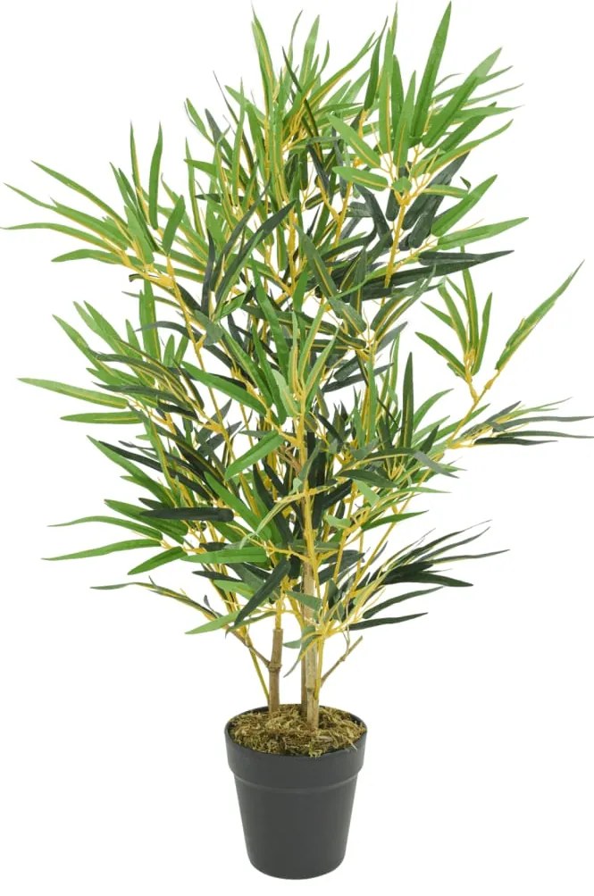 Árvore de bambu artificial 368 folhas 80 cm verde