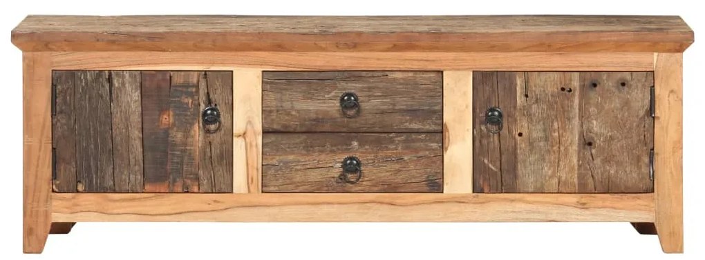 Móvel de TV 120x30x40 cm madeira acácia e recuperada maciças