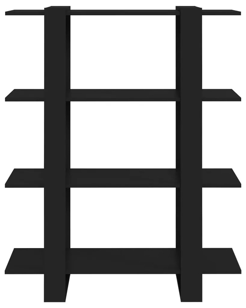 Estante/divisória 100x30x123,5 cm preto